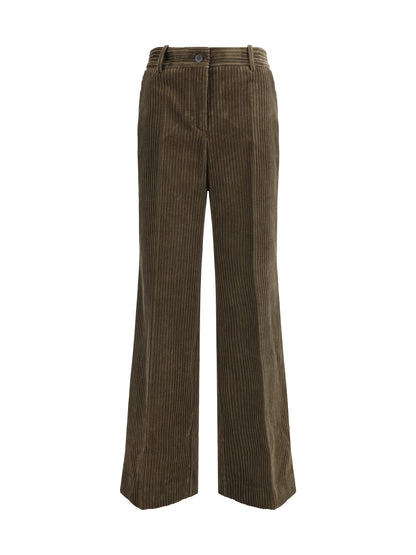 P.A.R.O.S.H. L straight ribbed trousers