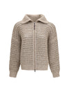 cashmere cardigan with central pocket