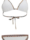 check detail triangle bikini
