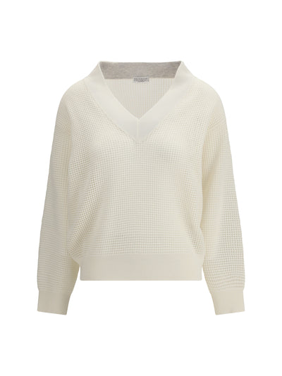 cashmere net sweater