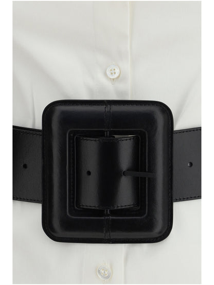 BALENCIAGA 36 poplin shirt mini dress 