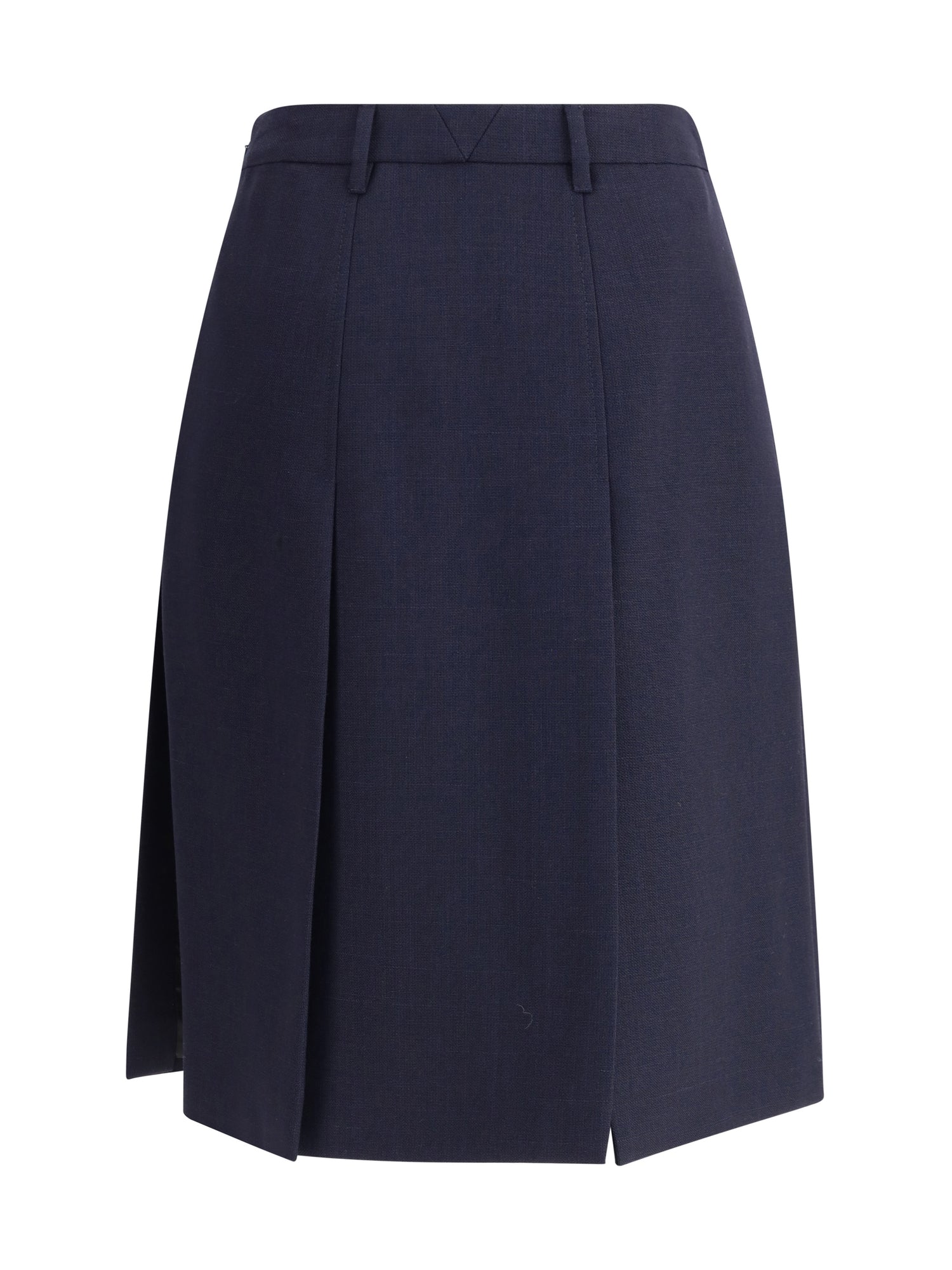 PRADA 44 virgin wool midi skirt