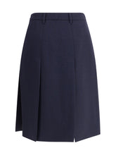 PRADA 44 virgin wool midi skirt