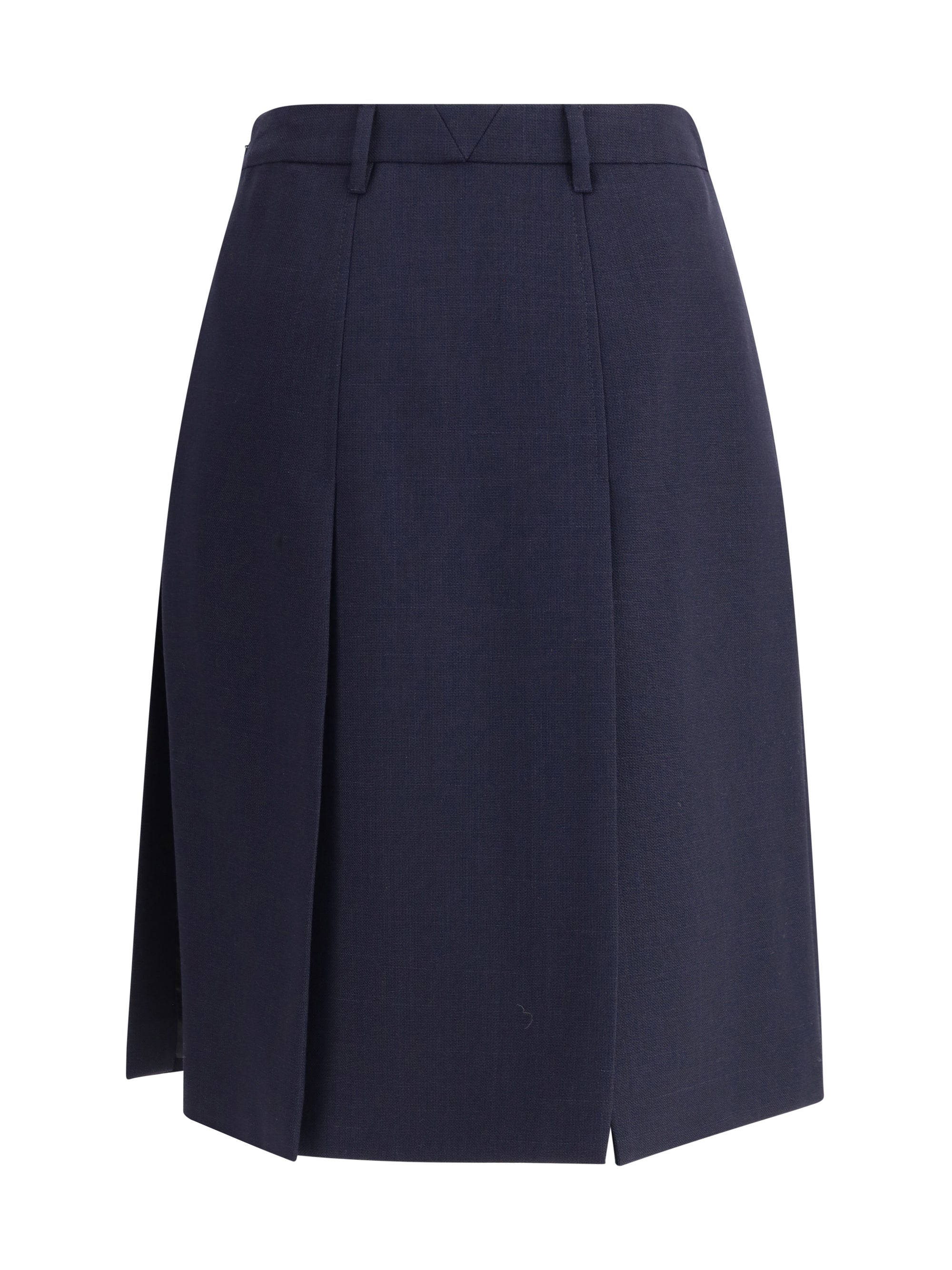 PRADA 44 virgin wool midi skirt