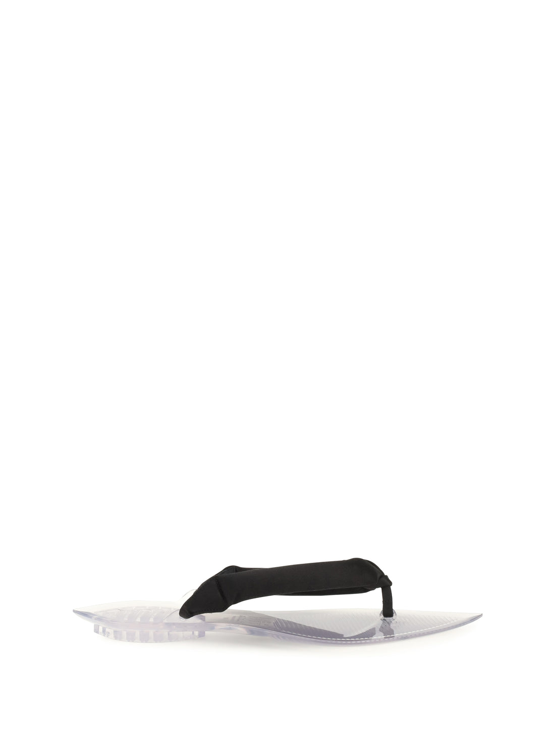 ALAIA 36 satin flip-flop sandals