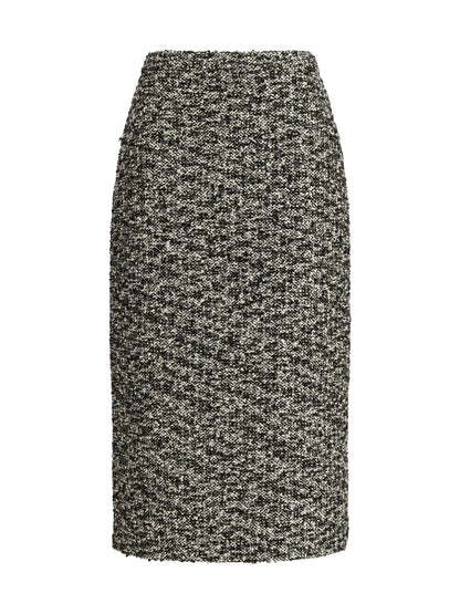 GUCCI 40 midi skirt in laminated bouclé fabric