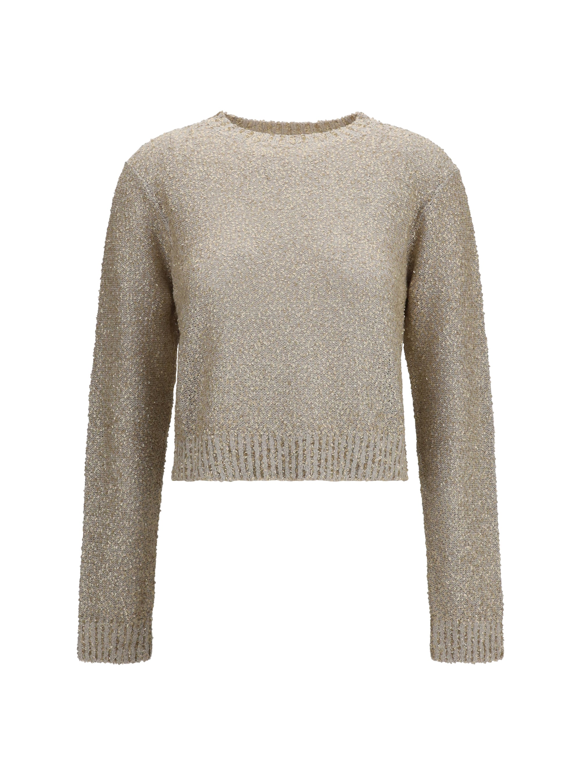 long-sleeve sequin sweater