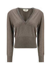 FENDI 40 cashmere and silk long-sleeve sweater