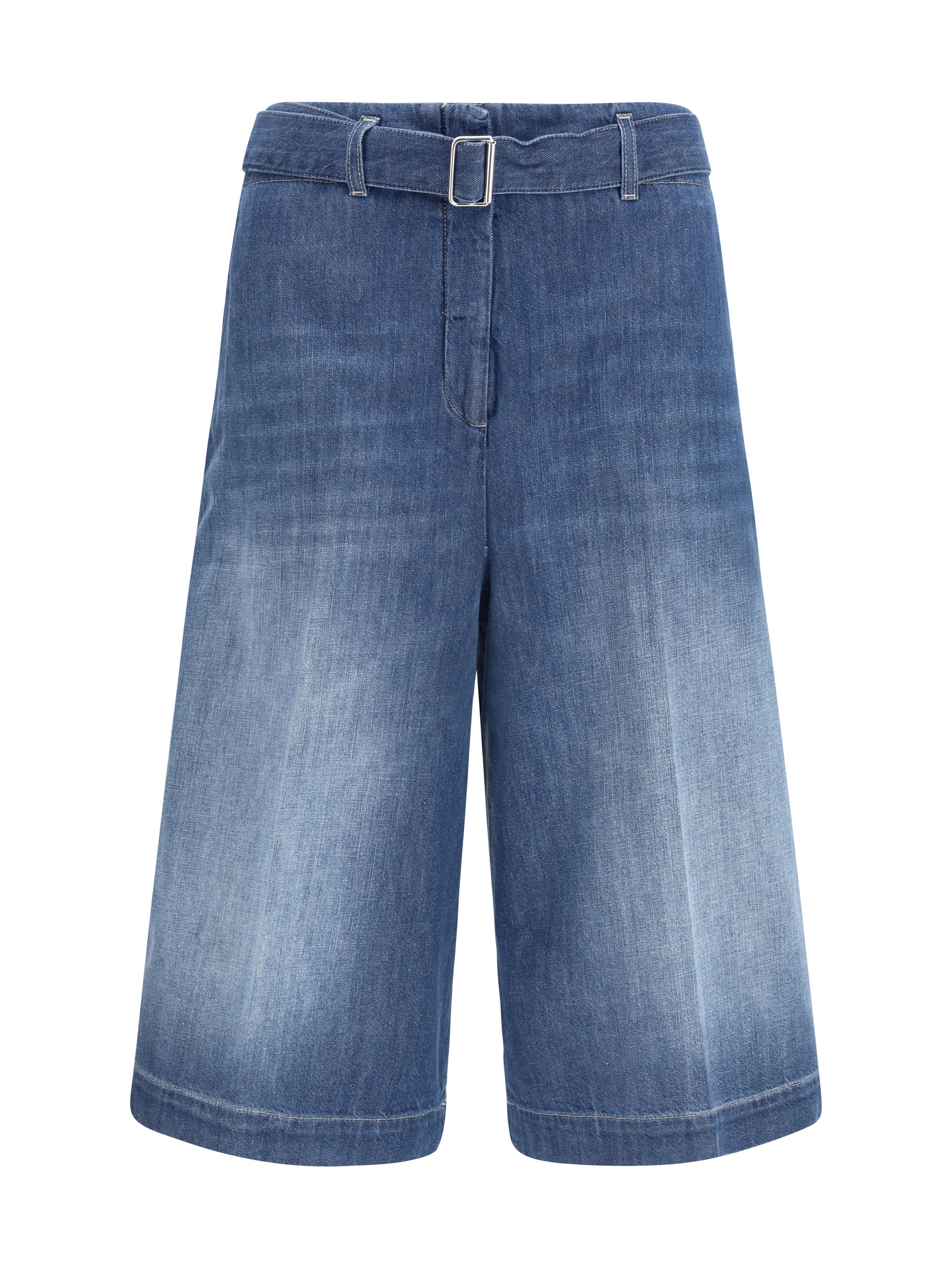 cotton shorts with a belt