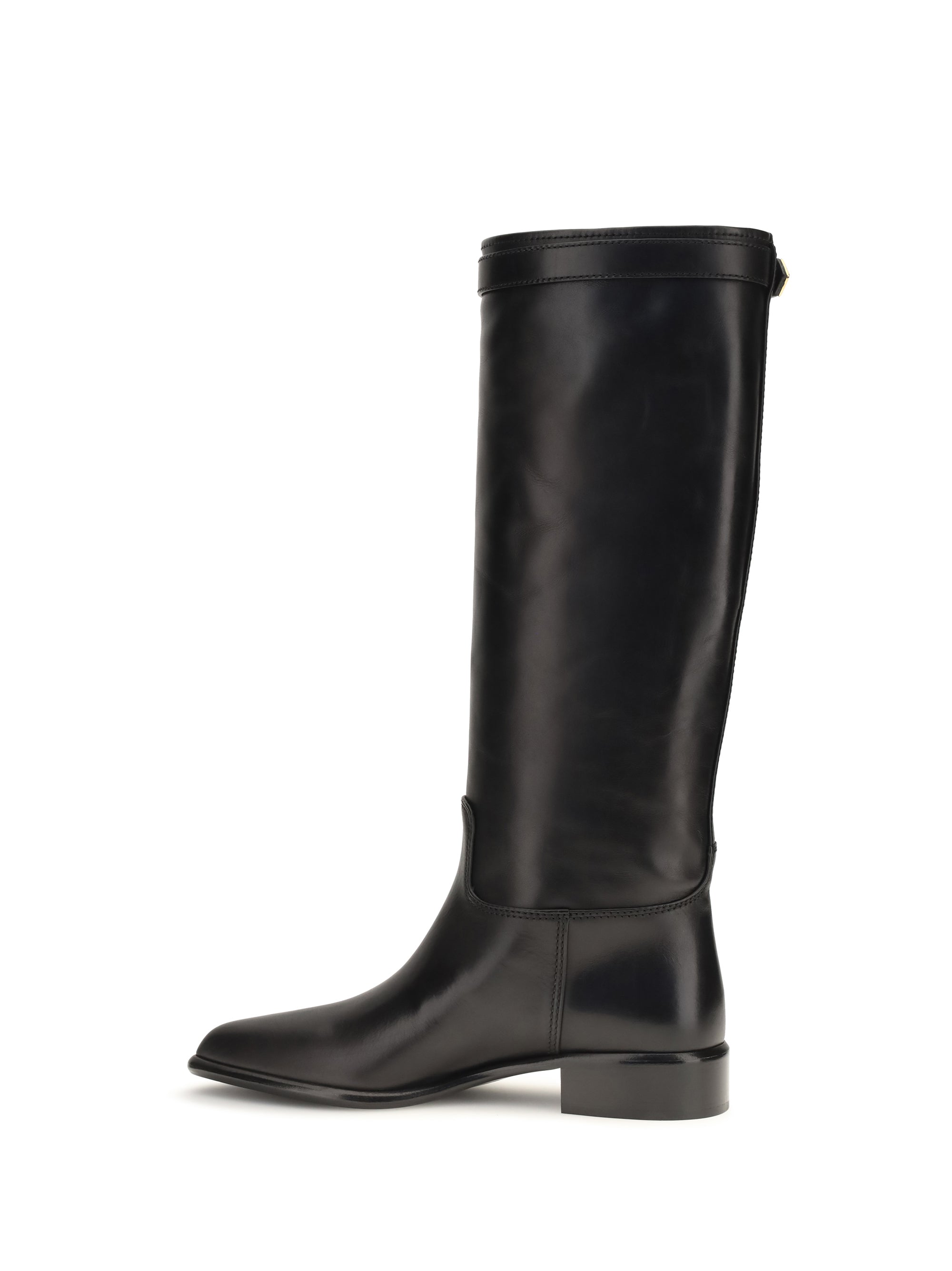 high leather boots