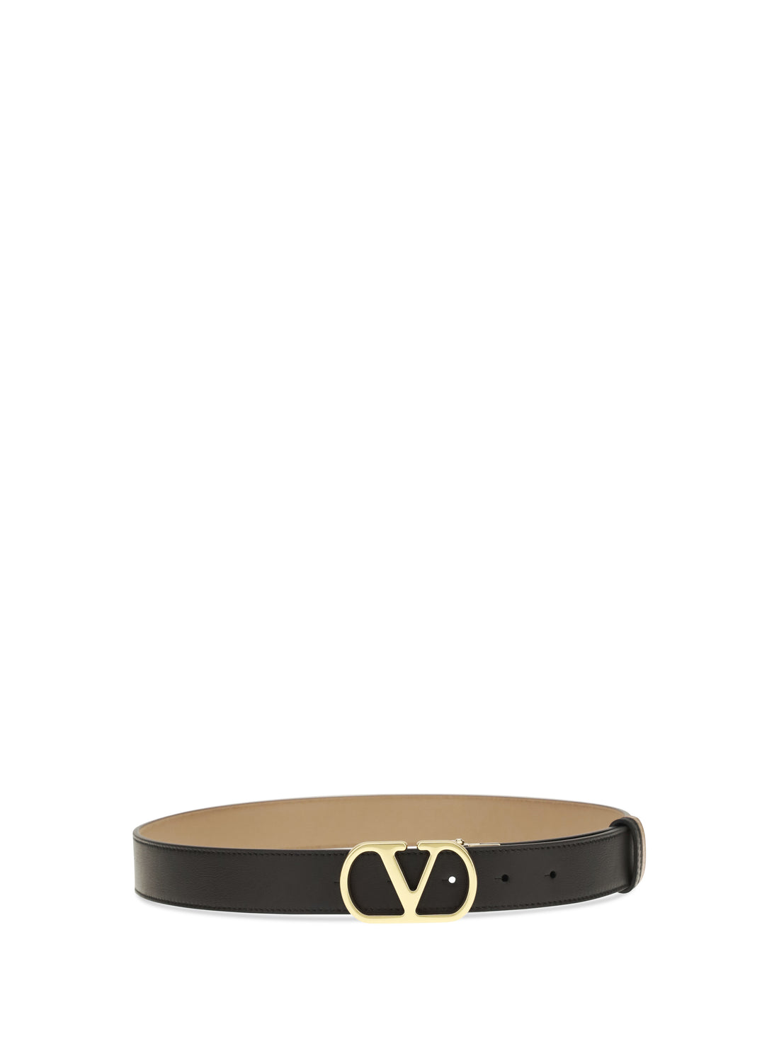 VALENTINO GARAVANI 75 vlogo signature reversible polished calf leather belt