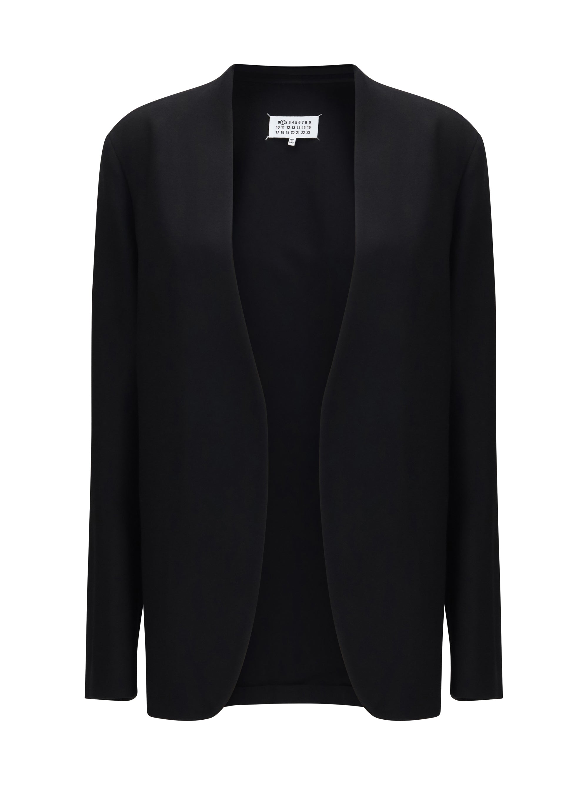 minimal virgin wool jacket