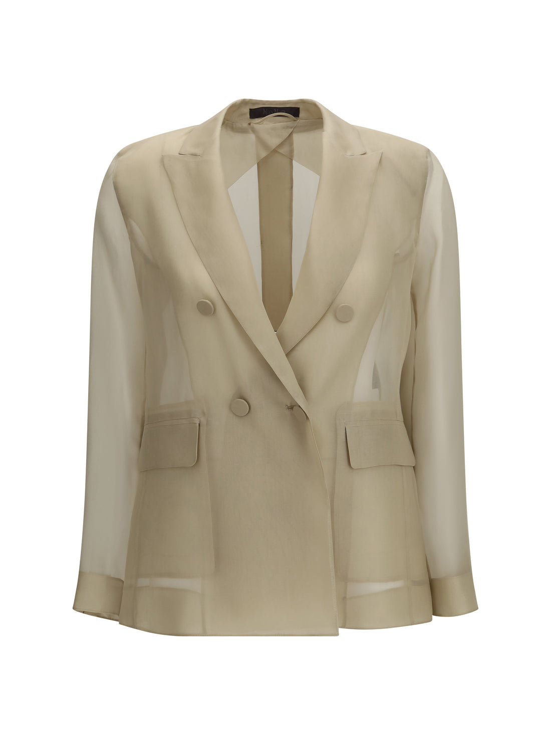PIANOFORTE- MAX MARA 40 slogan jacket in silk organza