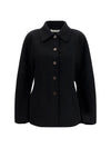 sculptural oversized-sleeve jacket