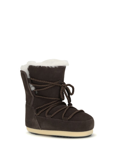MOON BOOT 37-38 suede and shearling ankle boots