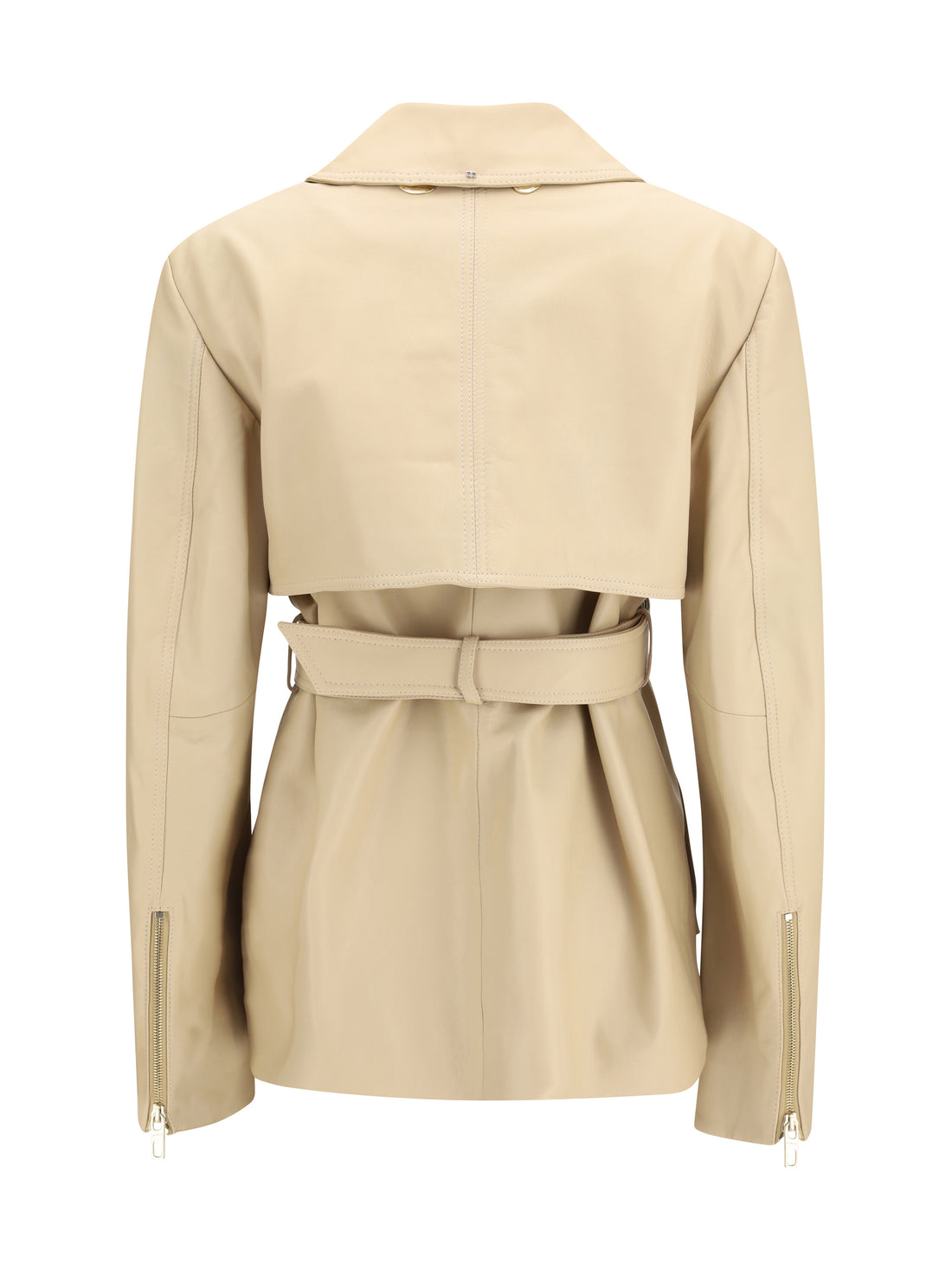 MAX MARA SPORTMAX 38 stenzone convertible leather jacket