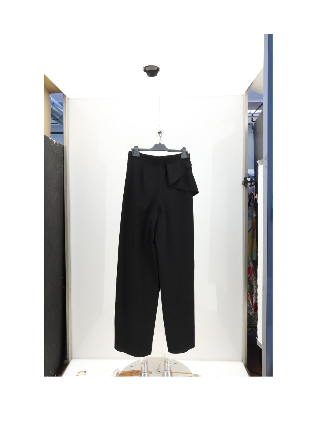 DIOR 38 ruffle panta nero