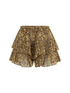 printed cotton shorts