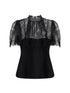 ALEXANDER MCQUEEN 42 floral lace top 