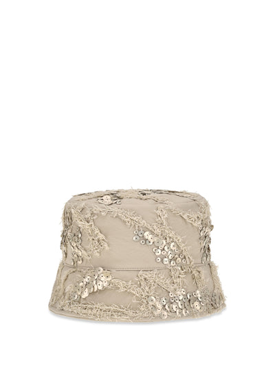 embroidered sequin bucket hat
