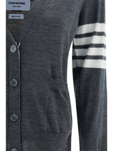 THOM BROWNE 38 merino wool cardigan