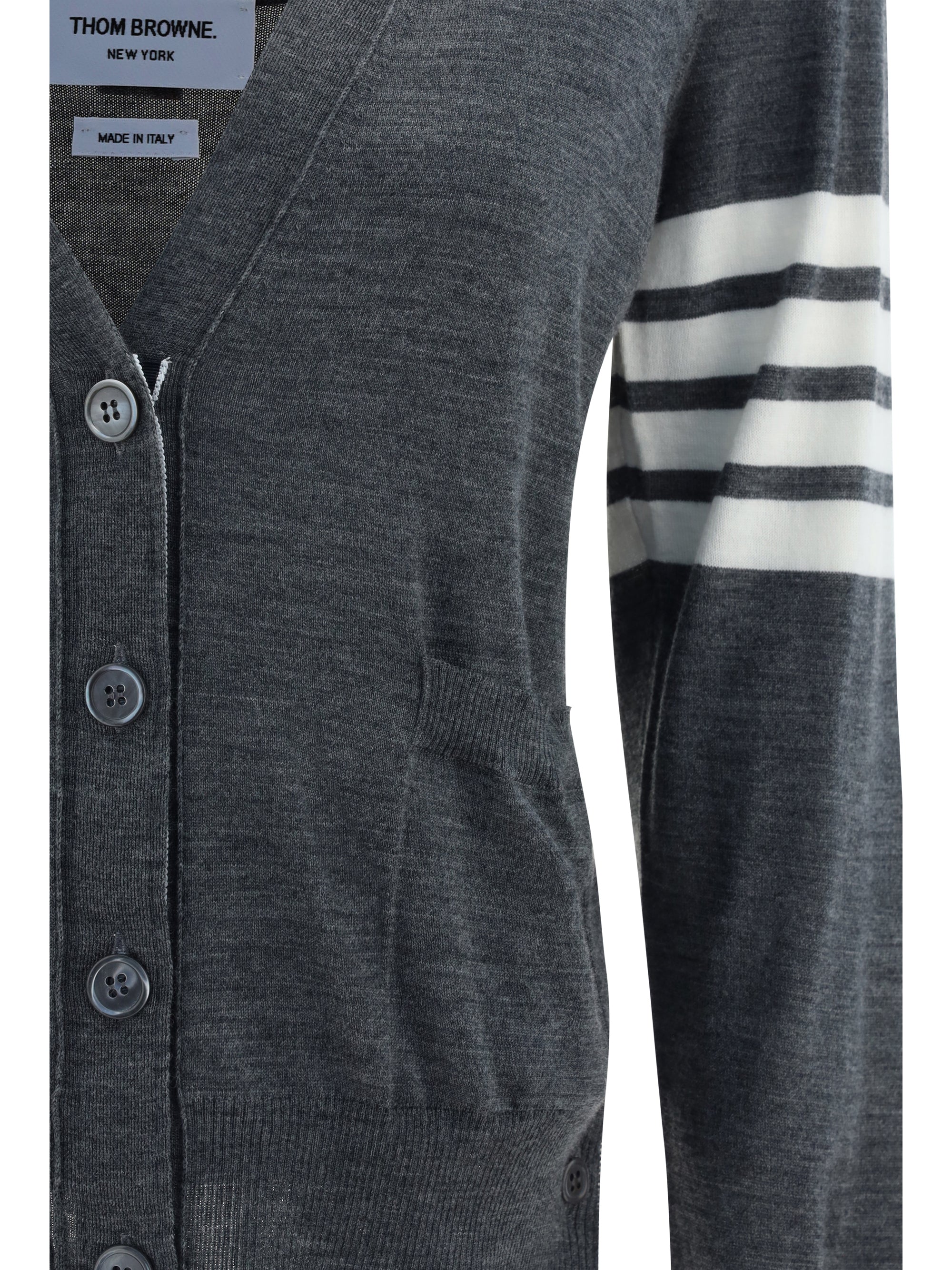THOM BROWNE 38 merino wool cardigan