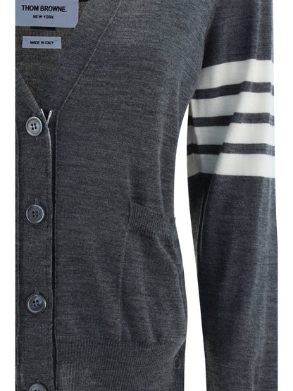 THOM BROWNE 38 merino wool cardigan