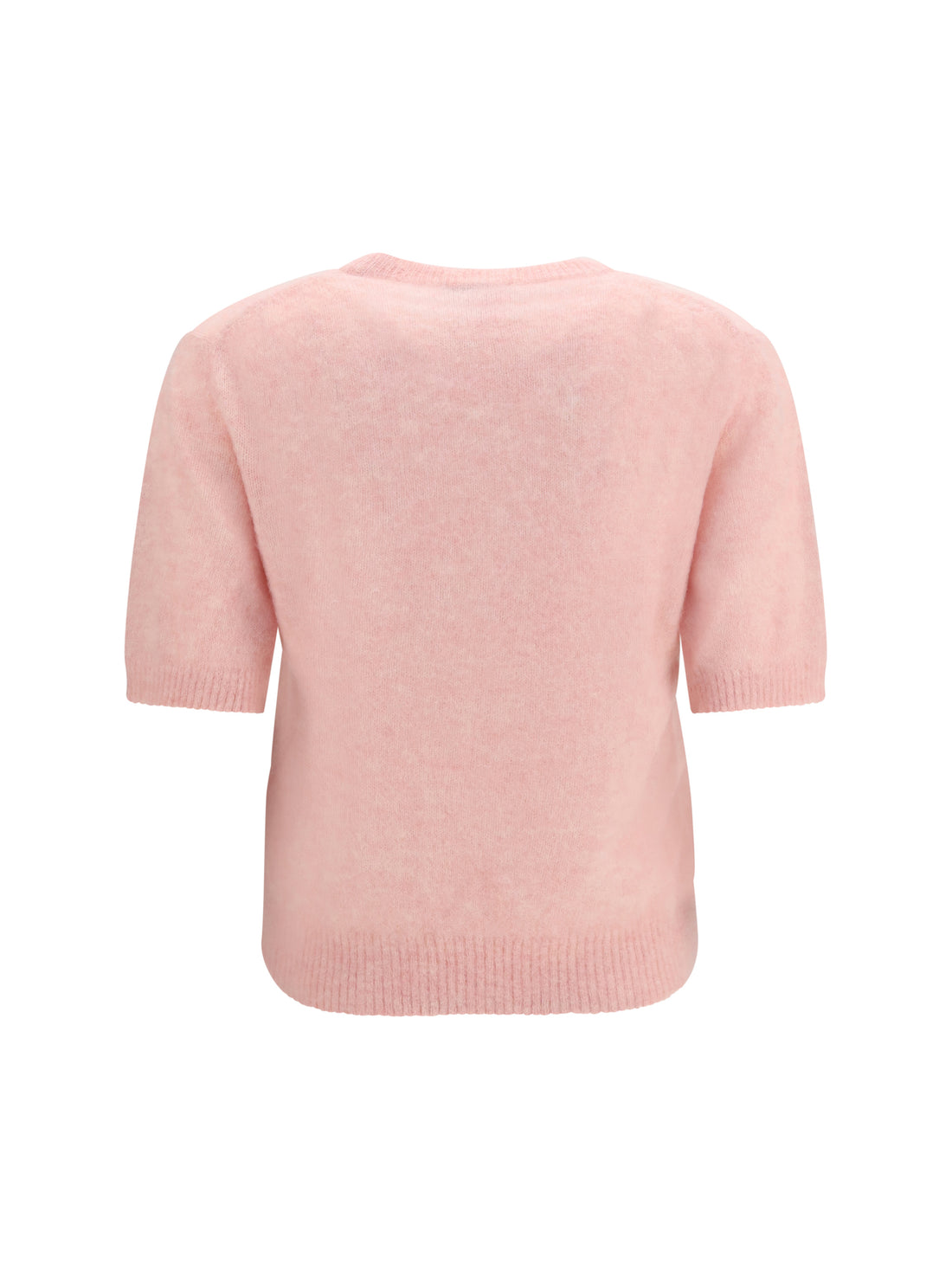 GANNI M alpaca graphic knit t-shirt