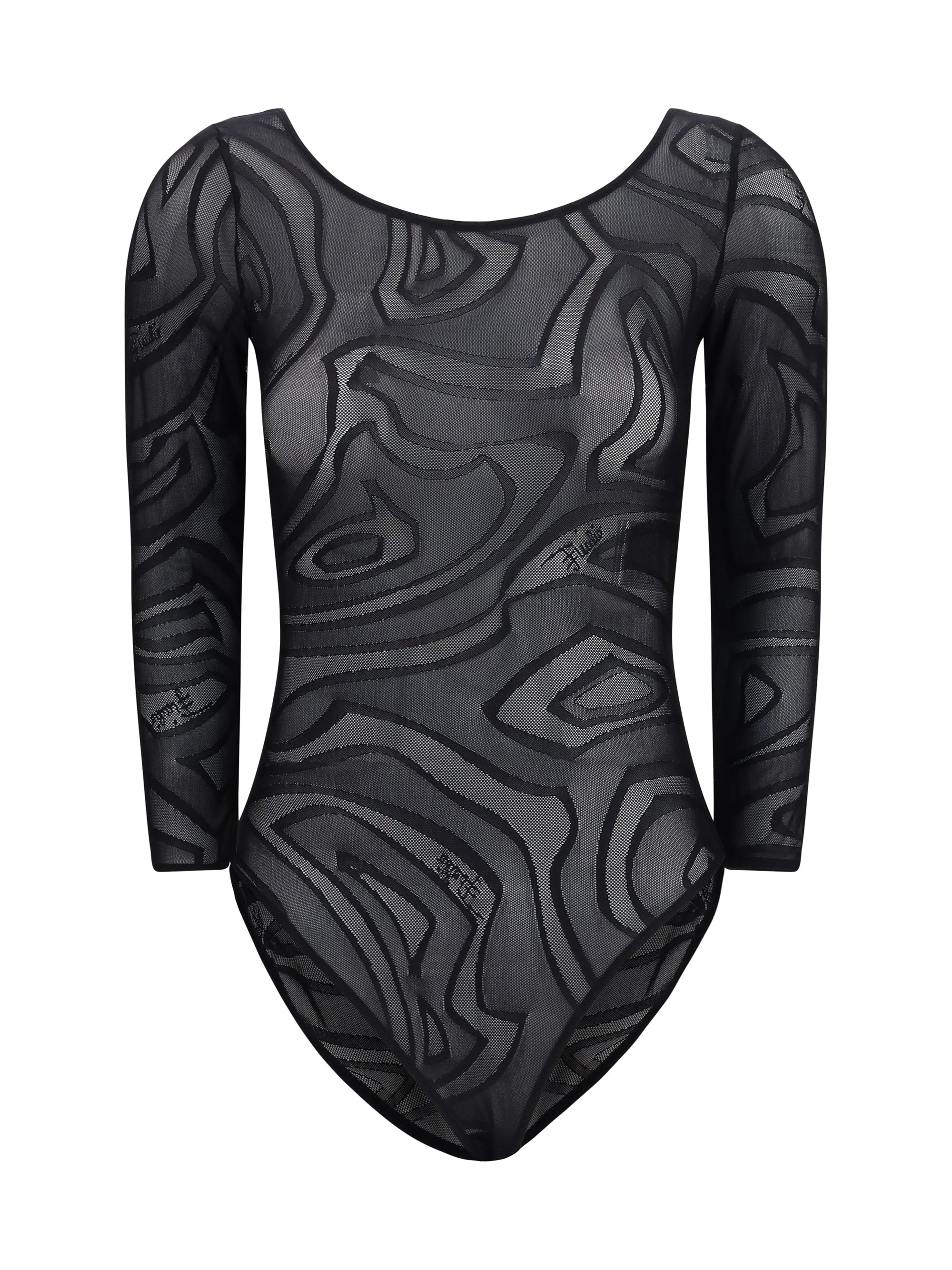 jacquard velvet bodysuit
