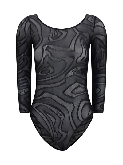 jacquard velvet bodysuit
