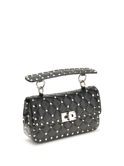 small leather rockstud spike handbag