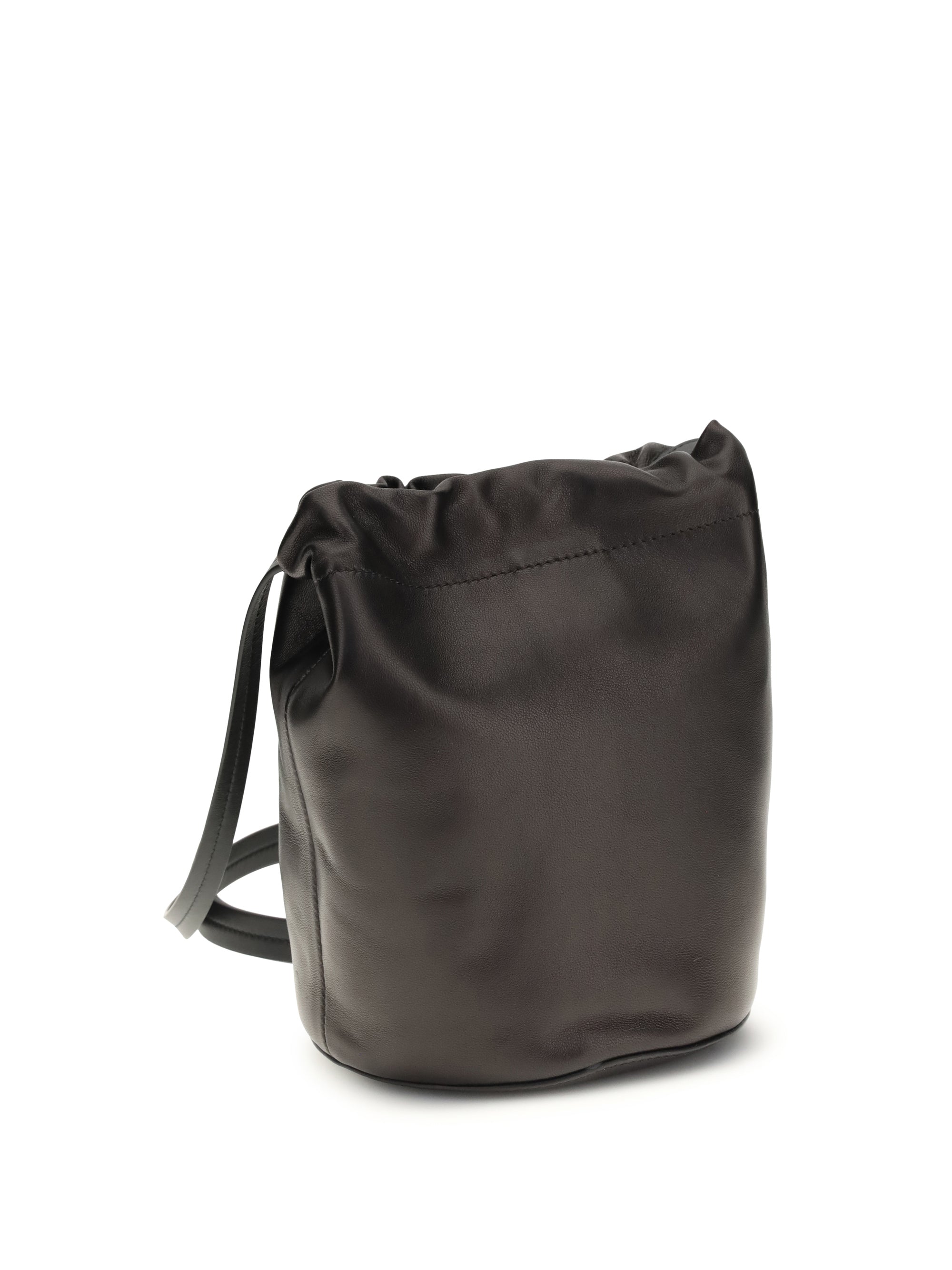 leather bucket bag
