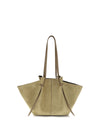 suede leather shoulder bag