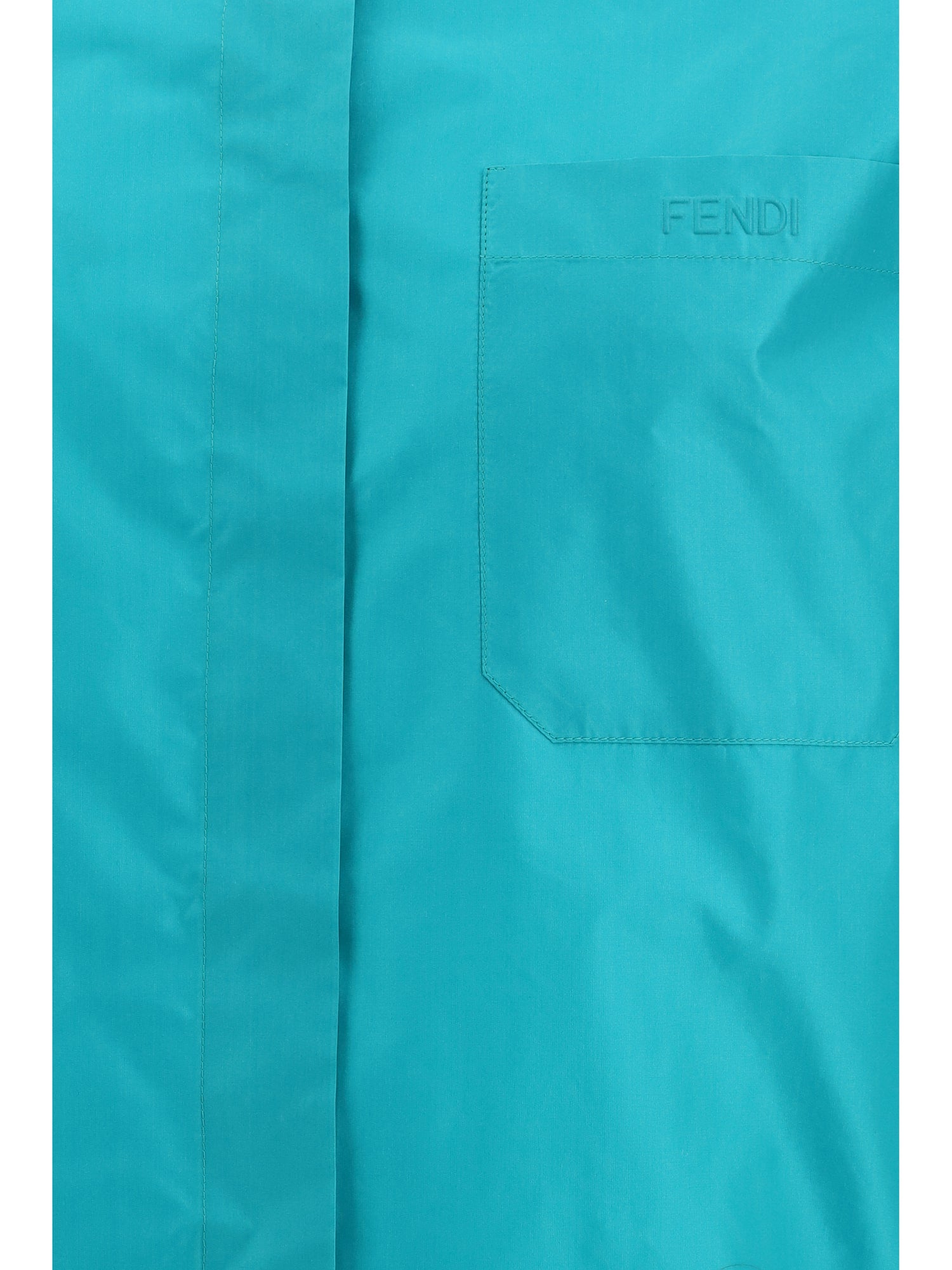 FENDI 38 silk taffeta shirt 