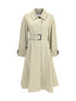 BURBERRY 8 ellingham fit-and-flare long gabardine trench coat