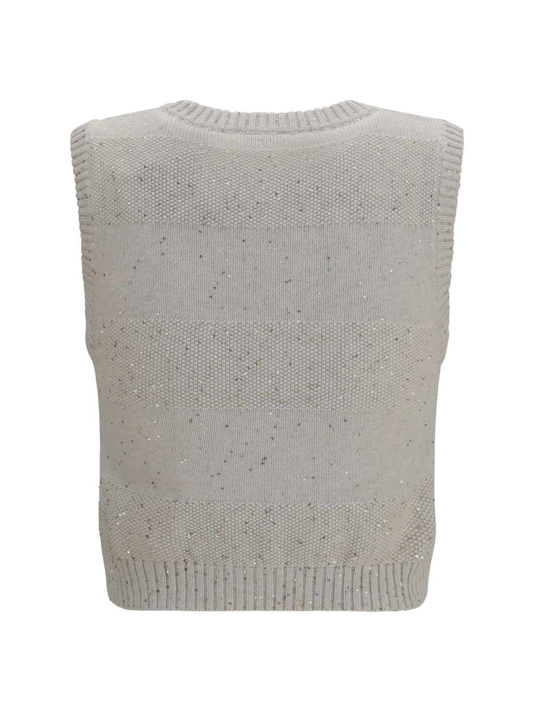 BRUNELLO CUCINELLI S knit and sequin vest