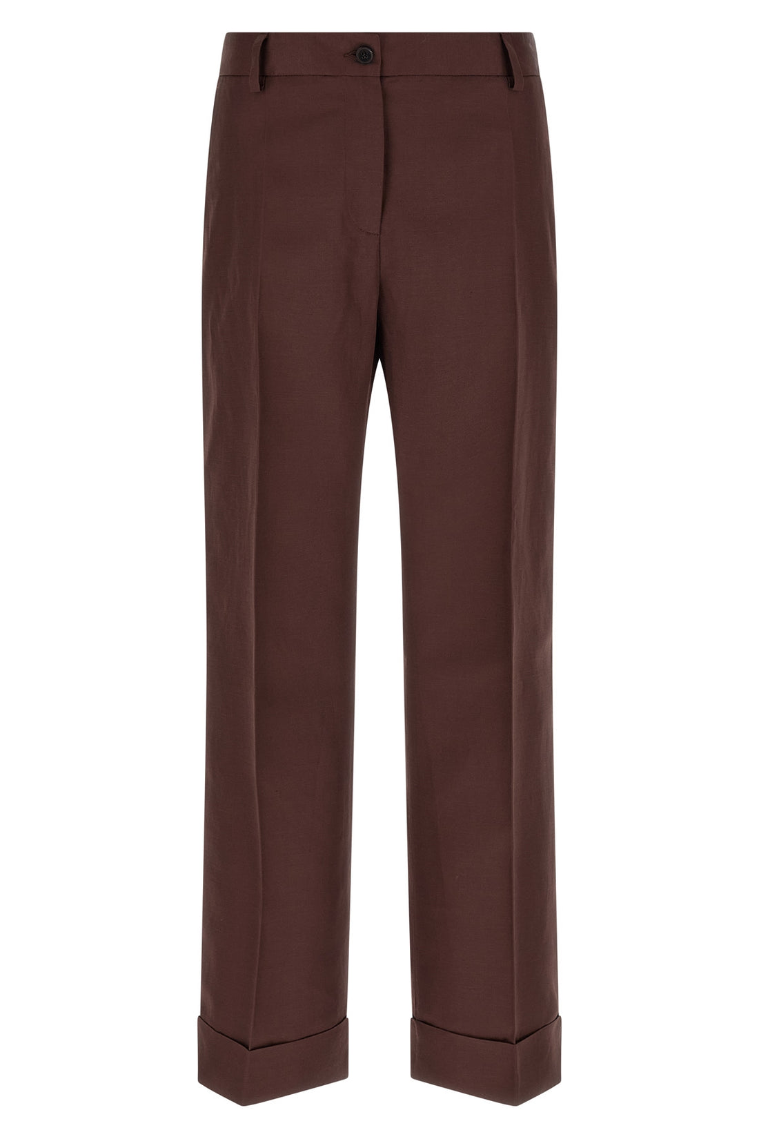 ALBERTO BIANI 40 charlie viscose and linen blend trousers
