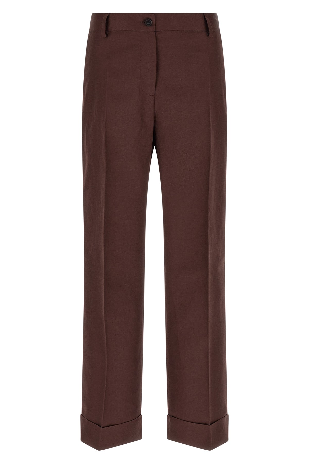 charlie viscose and linen blend trousers