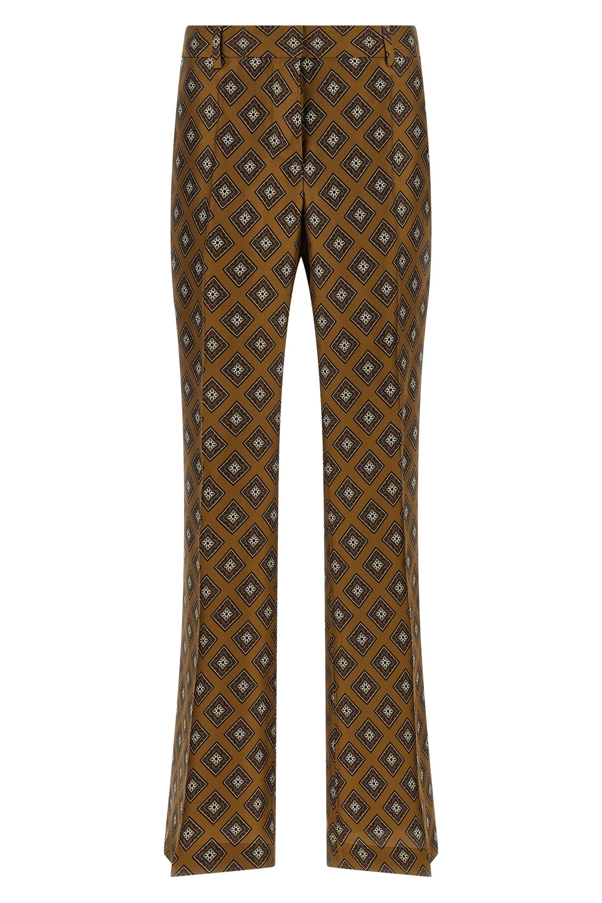 all-over tie-print silk twill pants