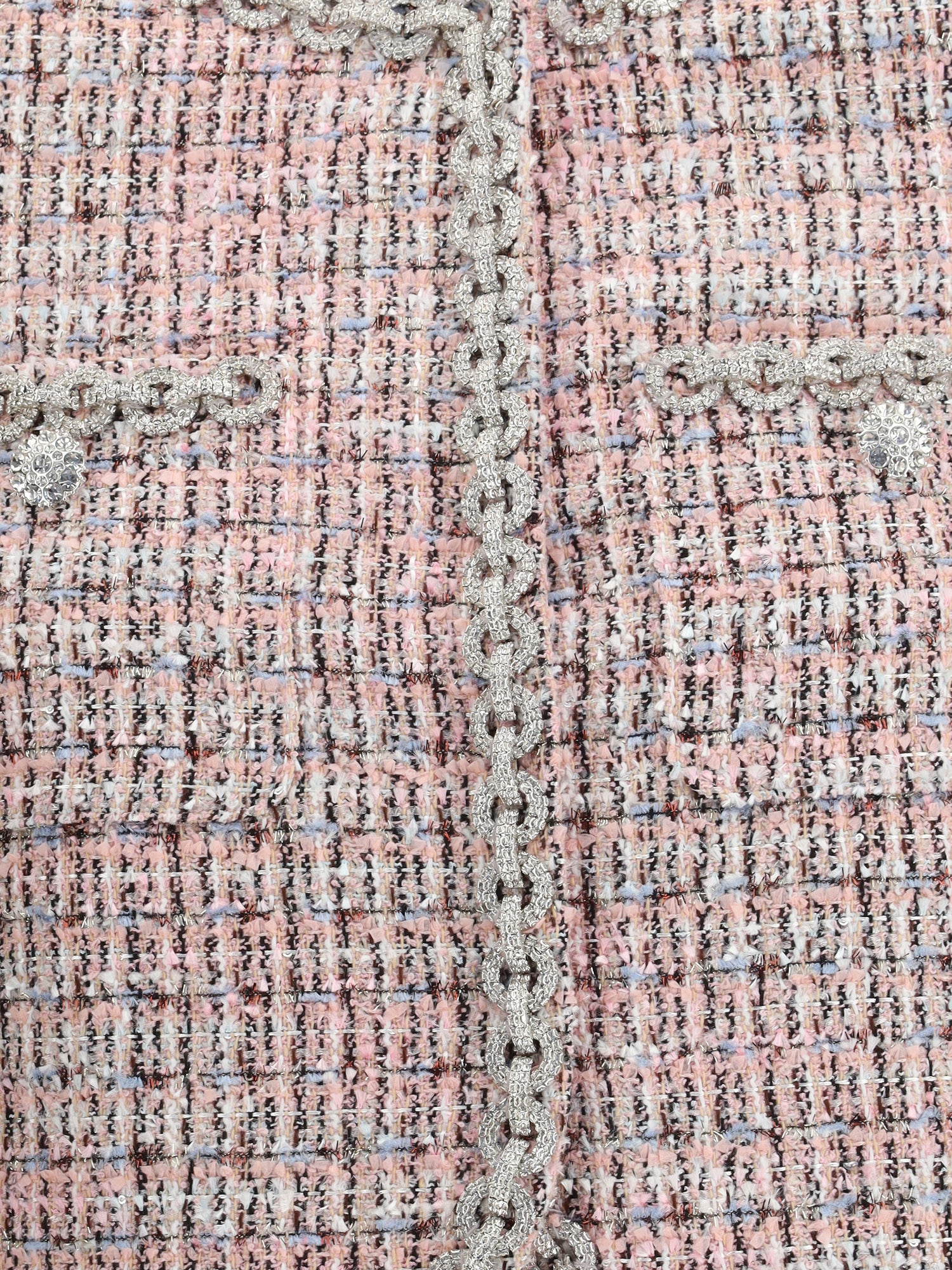 SELF-PORTRAIT 6 bouclé fur cuffed jacket 