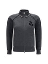 lanya logo and zip cardigan