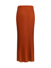 GABRIELA HEARST S long knitted skirt with narrow ribs