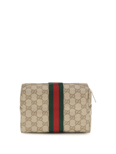 medium beauty case with web stripe