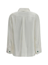 oversized fluid silk satin shirt