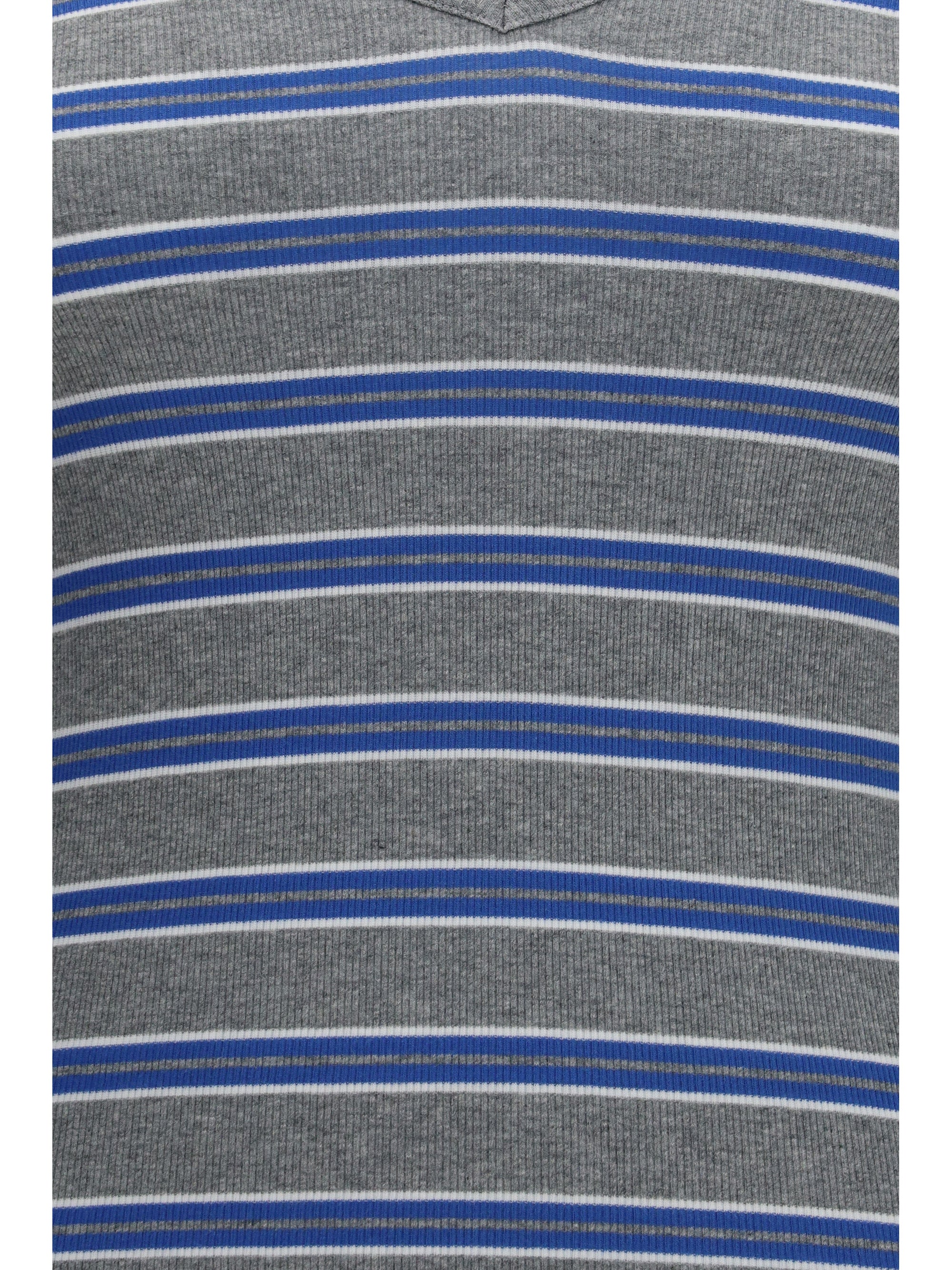 ribbed v-neck long-sleeve t-shirt