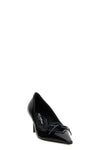 mun shiny leather pumps