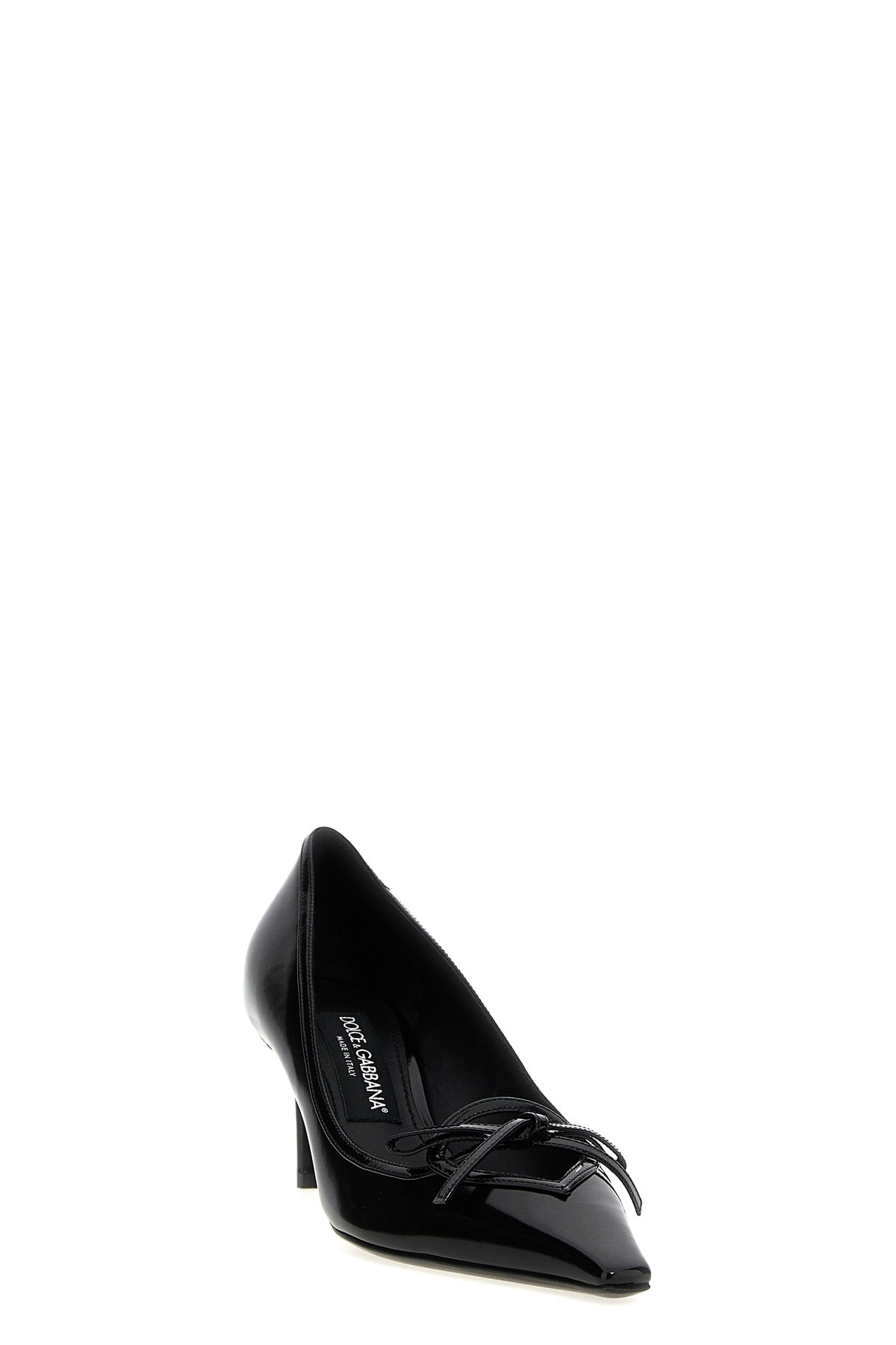mun shiny leather pumps