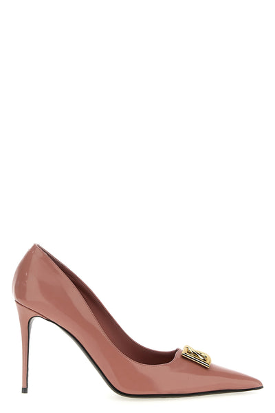 lollo pointed toe pumps in shiny calf leather