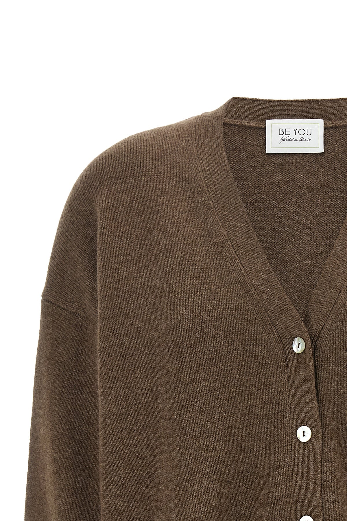 the be you cardigan stands out for a relaxed model and soft volumes that redefin