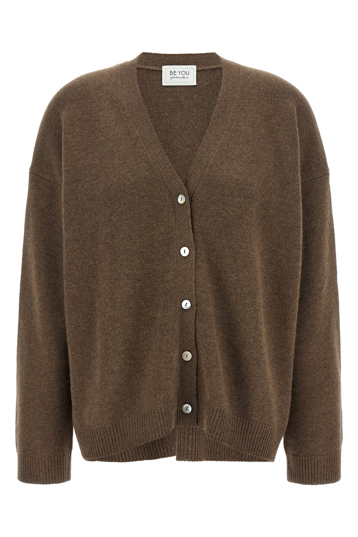 the be you cardigan stands out for a relaxed model and soft volumes that redefin